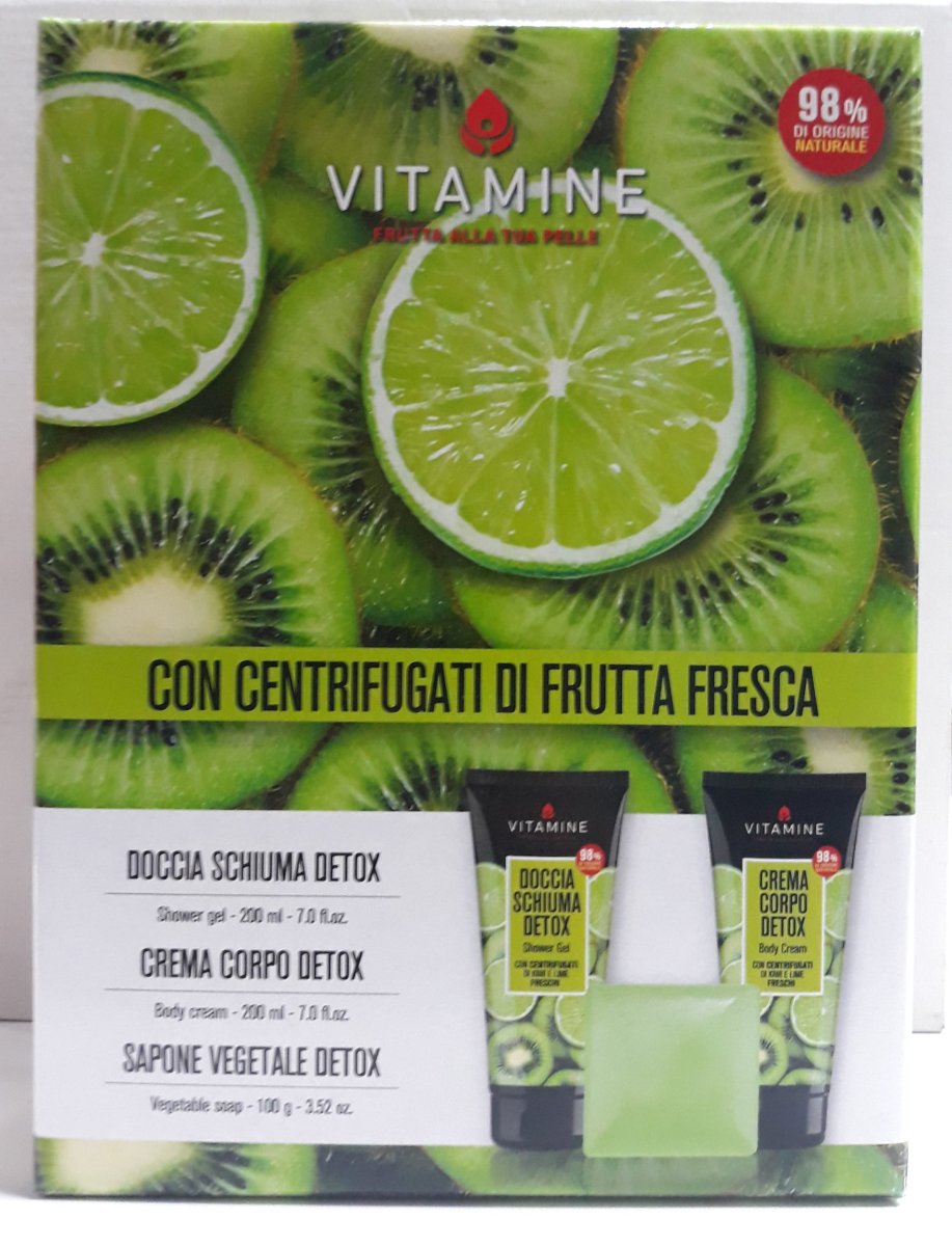 ATHENA VITAMINE KIWI E LIME CONFEZIONE DOCCIA SCHIUMA 200ML+CREMA CORPO 200ML+SAPONE 100g