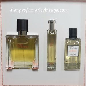 TERRE D’HERMES PARFUM CONFEZIONE REGALO PARFUM 75 ML + PARFUM 15 ML + GEL DOCCIA 40 ML