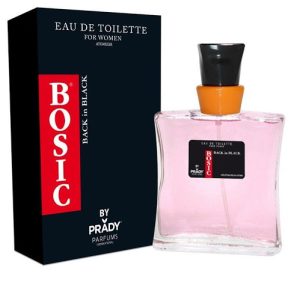 PRADY BOSIC BACK IN BLACK  EAU DE TOILETTE POUR FEMME 100 ML. EQUIVALENTE HUGO DEEP RED